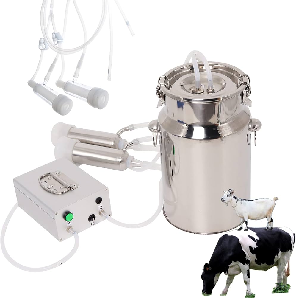 Wadoy Cow Goat Milking Machine, Electric Vacuum Pulsation Pump